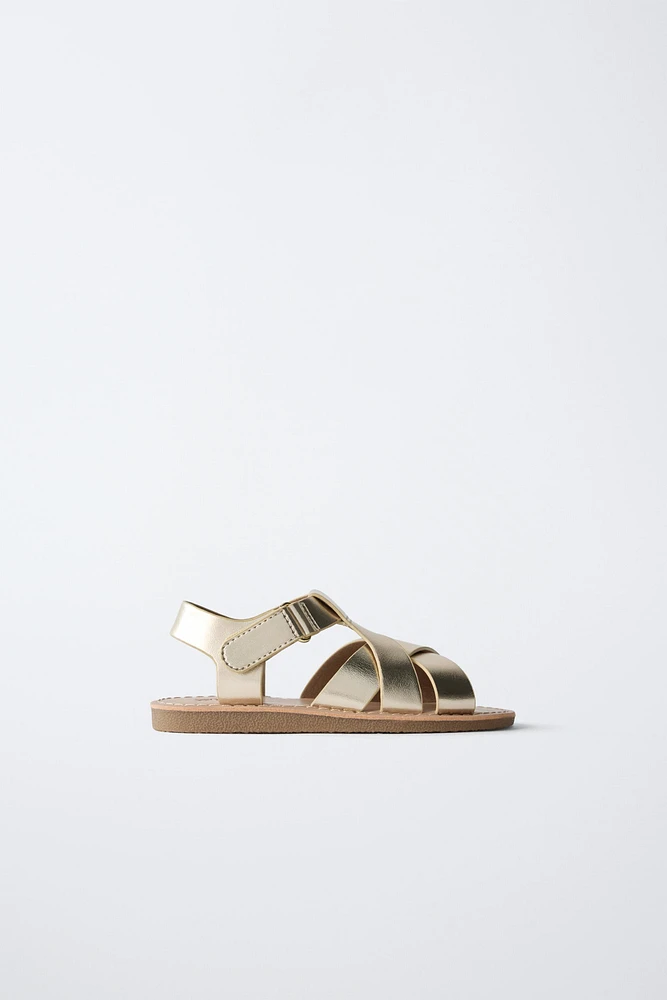METALLIC SANDALS