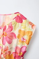 CUT OUT KNOT PRINT DRESS
