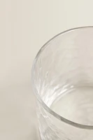 VERRE EN VERRE RECYCLABLE MARTELÉ