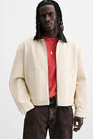 MIXED COLLAR JACKET