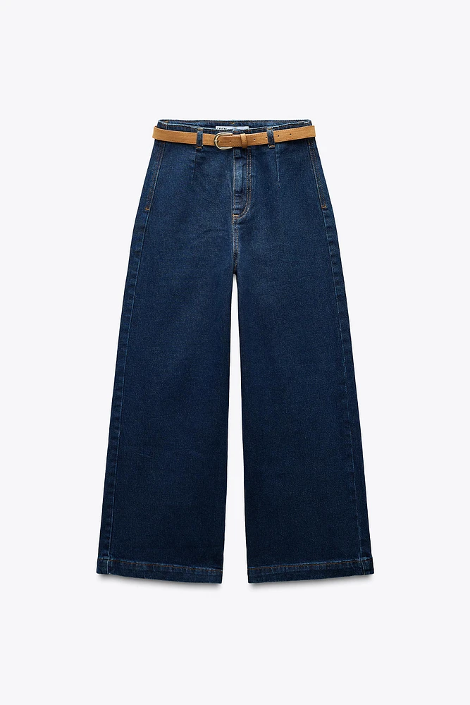 JEAN Z1975 COUPE LARGE, LONGUEUR RACCOURCIE, TAILLE HAUTE ET CEINTURE