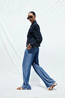 PANTALON LARGE À PASSANTS