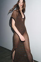 ROBE EN MAILLE OUVERTE
