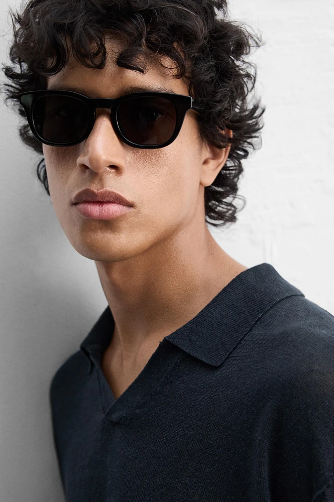 100% LINEN KNIT POLO SHIRT