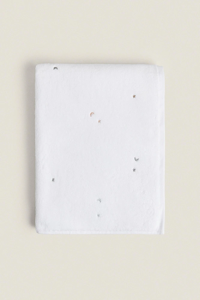 SERVIETTE DE BAIN LUNES ÉTOILES