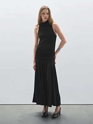 Halter dress with gathered detail - Studio