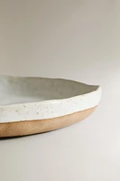 SMALL TEXTURED ROUND SERVING DISH