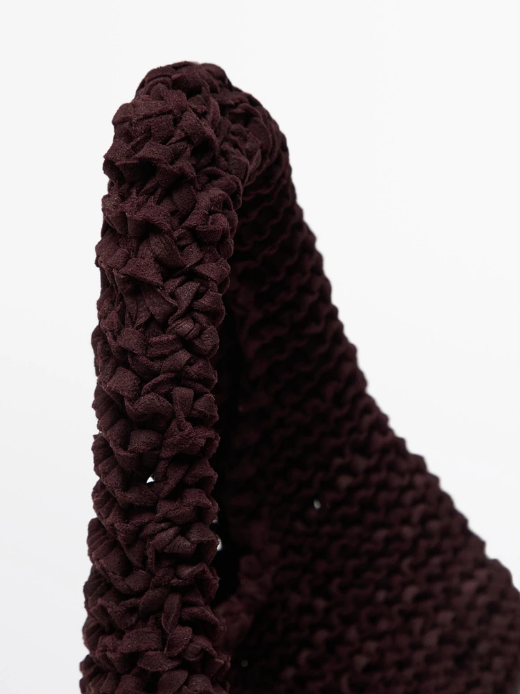 Mini split suede crochet bag - Limited Edition