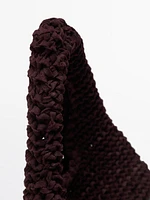 Mini split suede crochet bag - Limited Edition