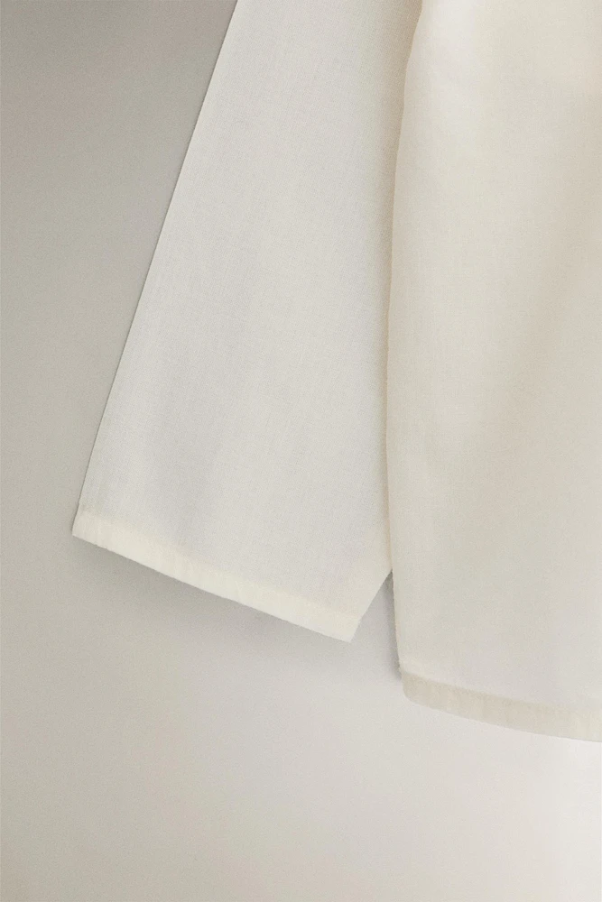 CHEMISIER LARGE ENFANT COTON UNI