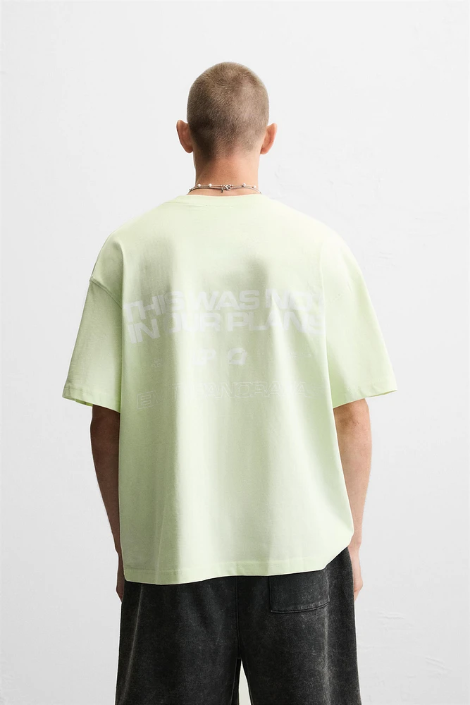 PRINTED TEXT T-SHIRT