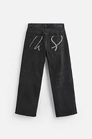 JEAN BAGGY À BRODERIES