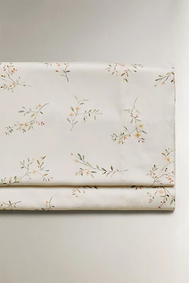 FLORAL PRINT FLAT SHEET