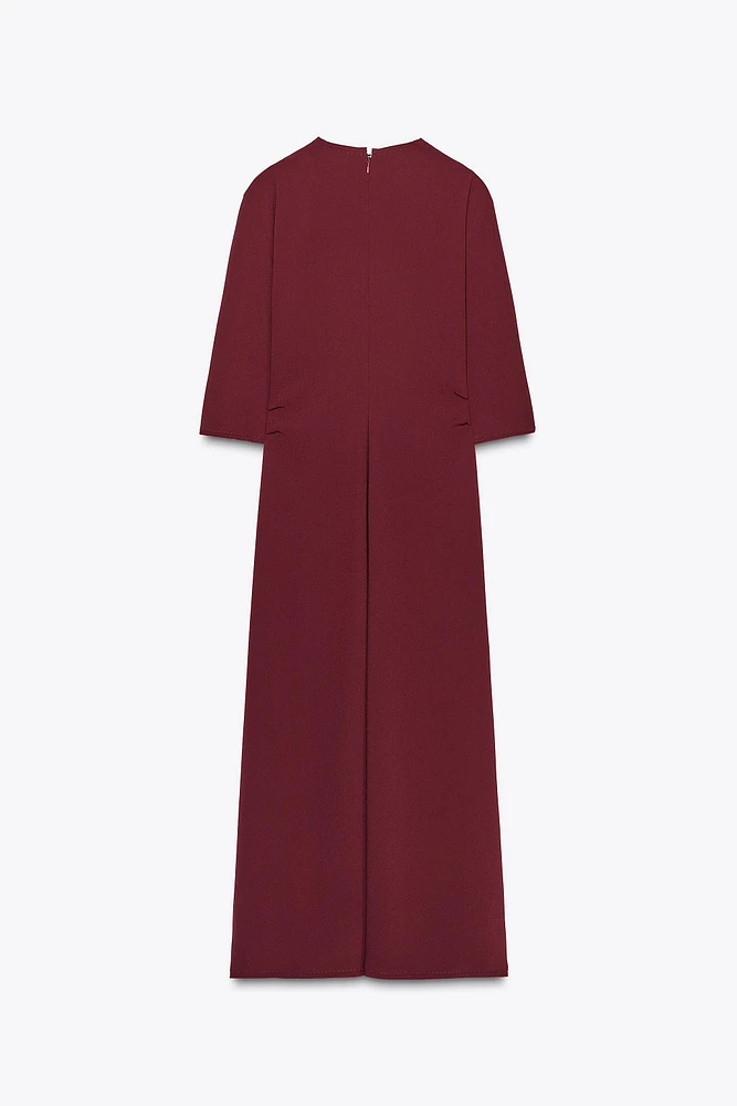 ZW COLLECTION GATHERED MIDI DRESS