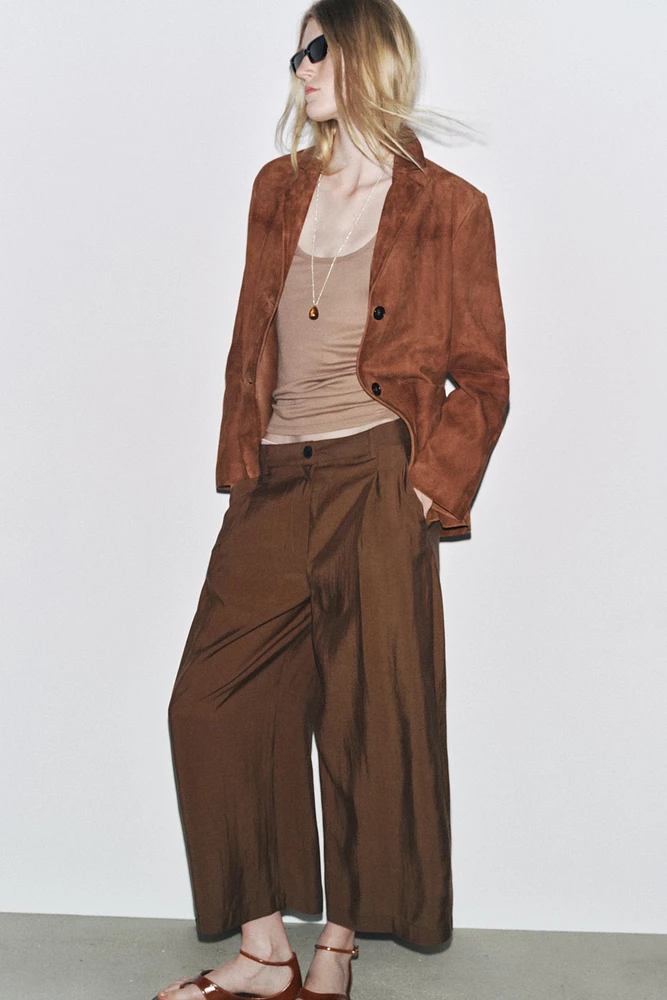 PANTALON COURT À PINCES ZW COLLECTION