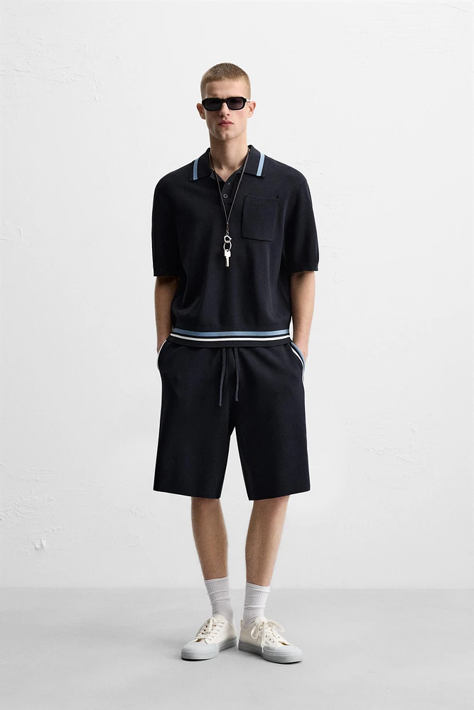 POLO EN MAILLE À POCHE