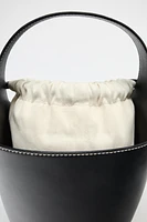 DRAWSTRING BUCKET BAG