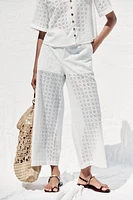 OPENWORK EMBROIDERY CULOTTES