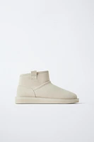 BOTTINES DOUBLÉES EN CUIR