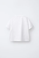 PRINTED RAGLAN SLEEVE T-SHIRT