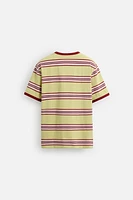 T-SHIRT À RAYURES CONTRASTÉES