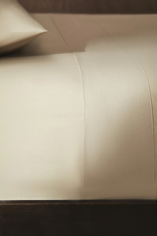PERCALE FITTED SHEET | 11.8" THICK ( THREAD COUNT