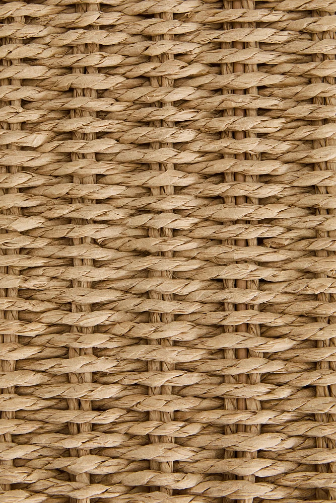 FABRIC-LINED LAUNDRY HAMPER