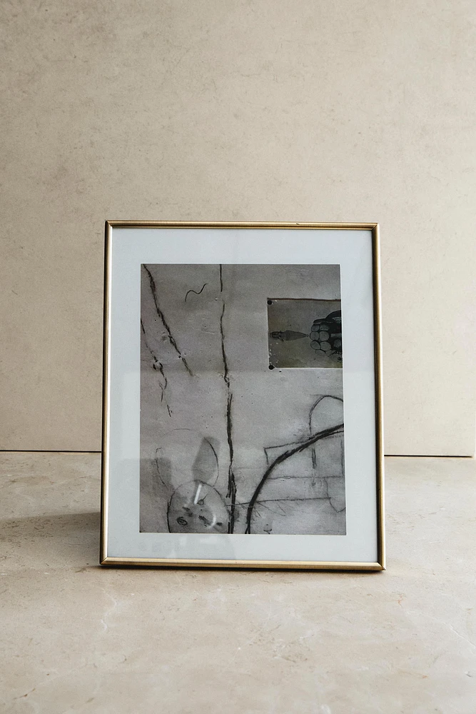 CADRE PHOTO MÉTAL DORÉ
