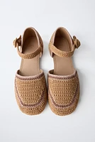 BALLERINES À TALON CROCHET