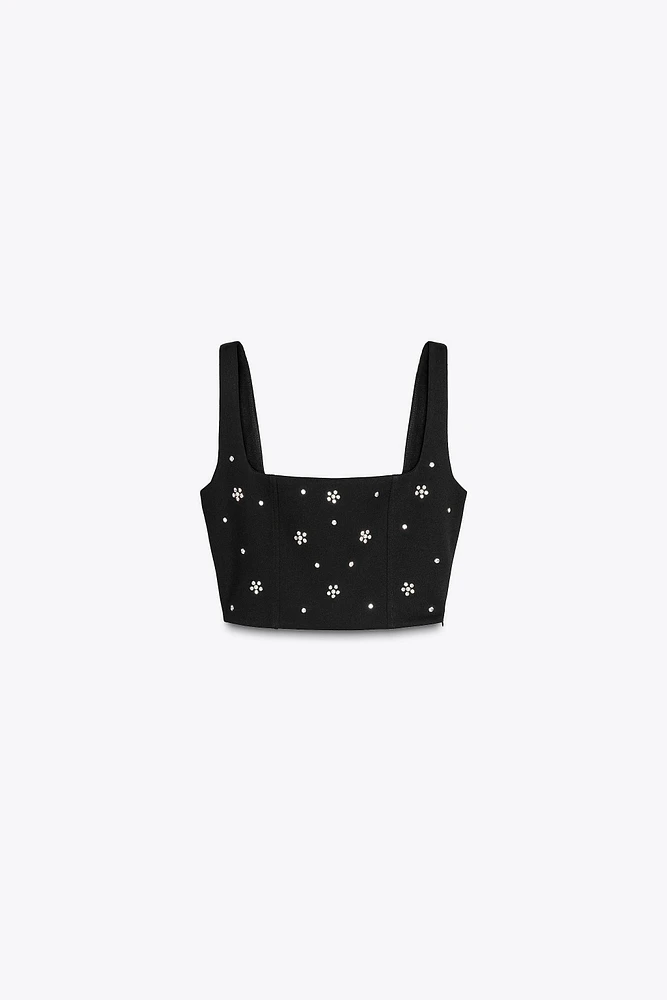 JEWEL CROP TOP
