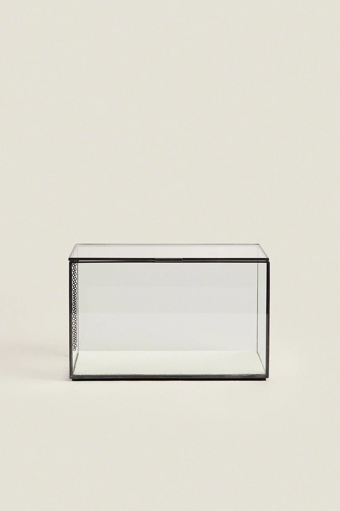 BOÎTE À BIJOUX CONTOUR MÉTAL NOIR