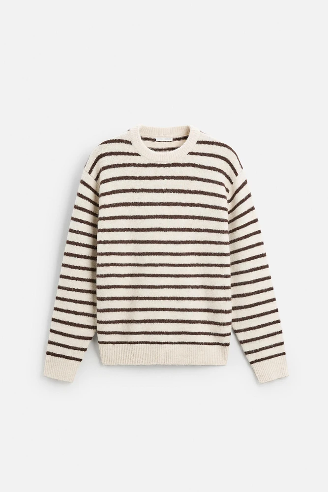PULL RAYURES TEXTURÉ