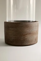 GLASS AND CERAMIC LANTERN