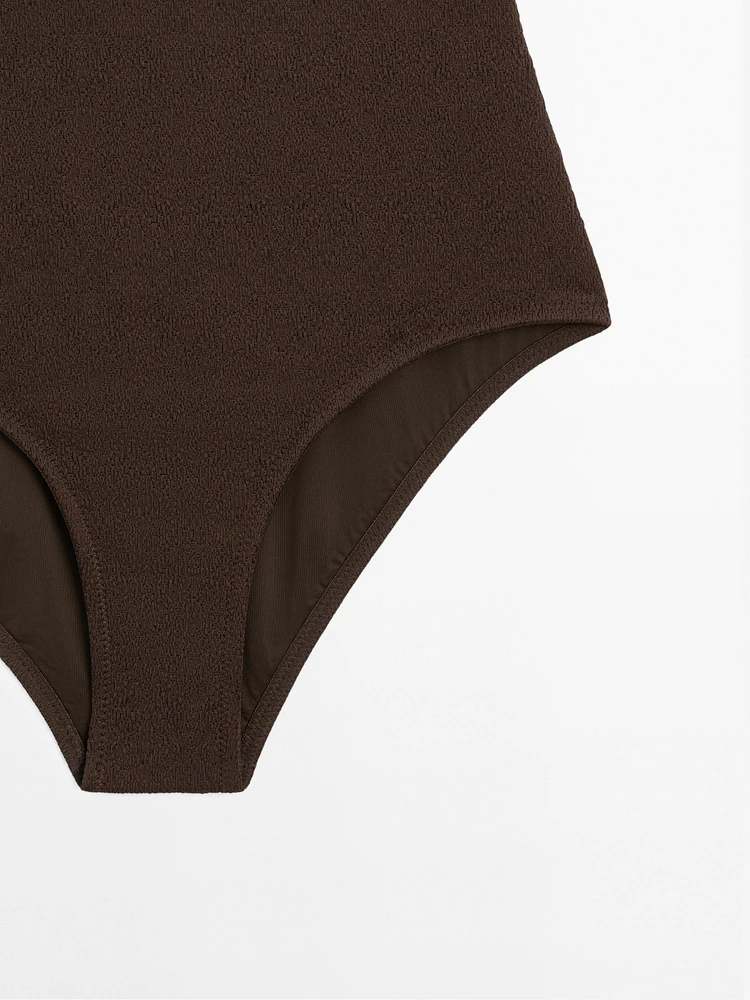 Maillot de bain à encolure américaine