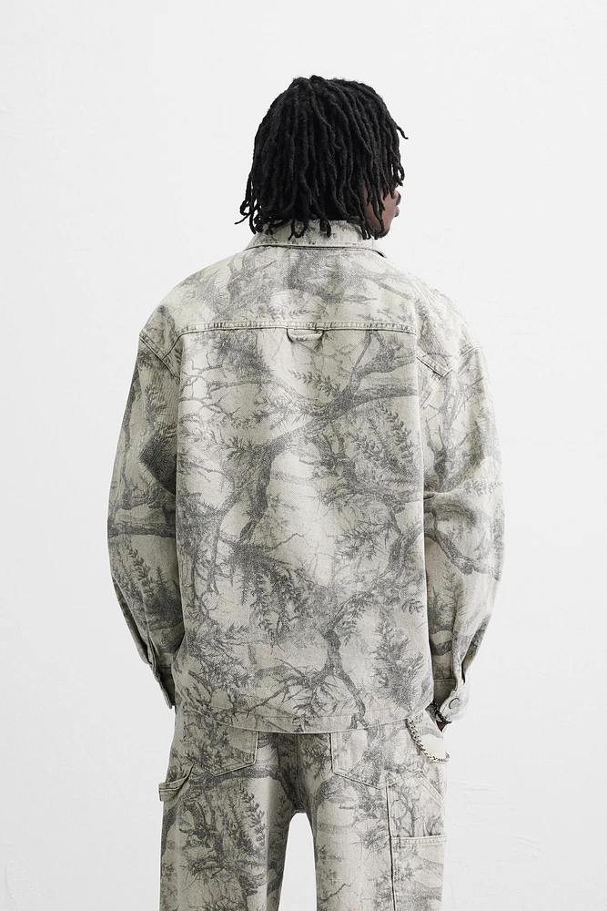 ABSTRACT PRINT OVERSHIRT