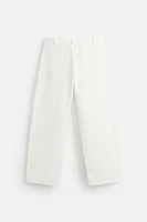 RELAXED FIT PLEATED PANTS