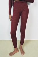 POINTELLE KNIT LEGGINGS