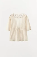LIMITED EDITION EMBROIDERED BEADED TOP