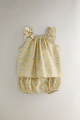ENSEMBLE BÉBÉ FLEURS