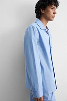 CONTRAST PAJAMA SHIRT