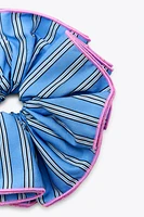 CONTRAST STRIPE MAXI SCRUNCHIE