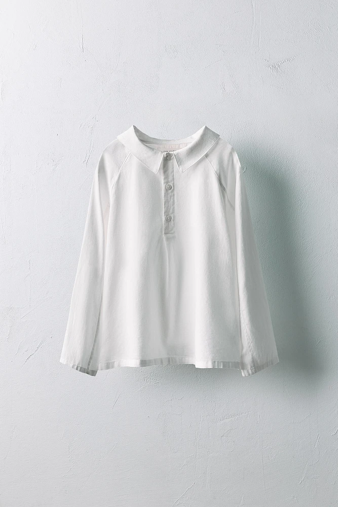 6-10 ANS/ CHEMISE COL EN POINTE LIMITED EDITION