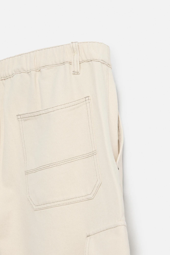 WIDE FIT CARGO PANTS