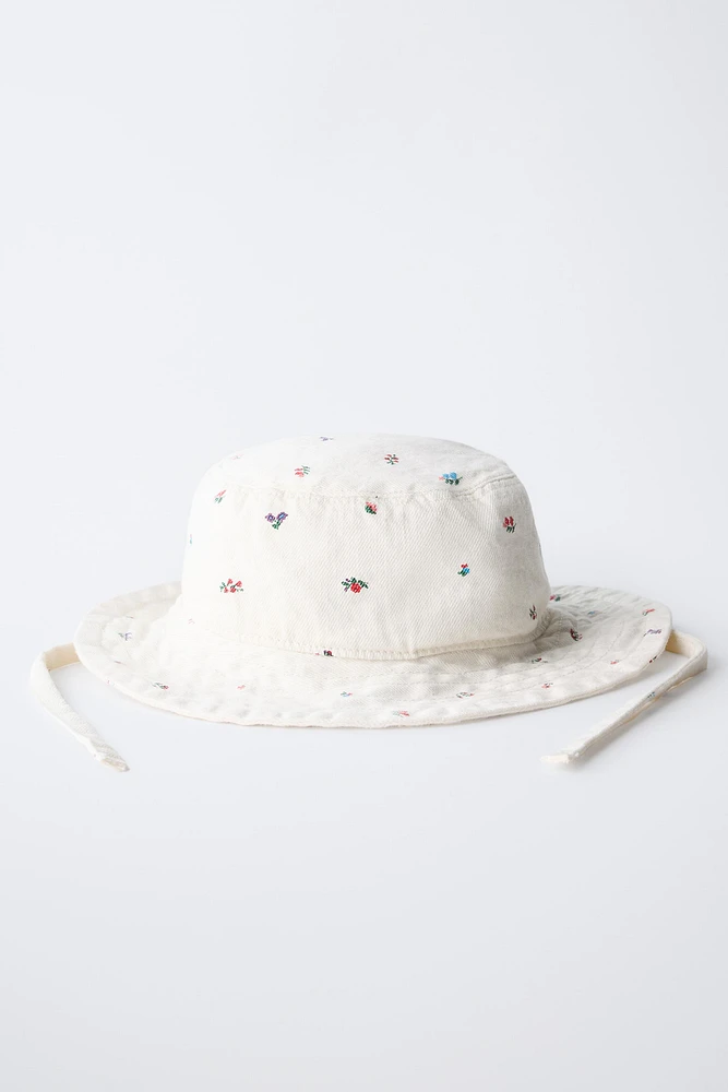 BONNET SERGE FLEURS