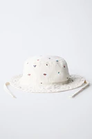 BONNET SERGE FLEURS