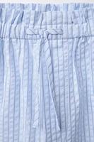 PANTALON À RAYURES EN SEERSUCKER