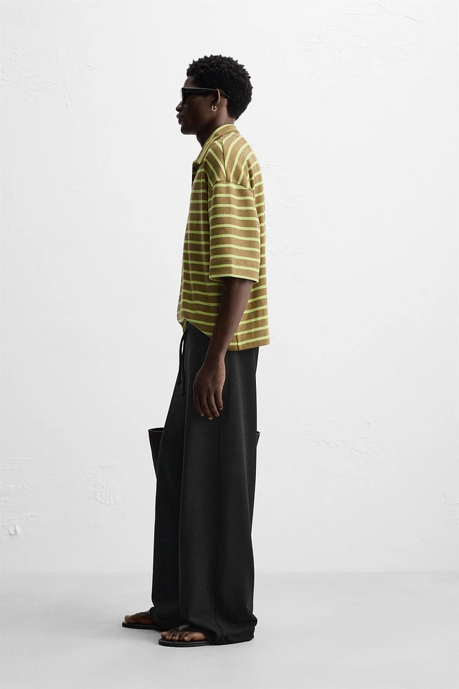 PANTALON WIDE FIT STRUCTURE INTERLOCK