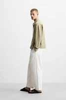 STRUCTURED ZIP OVERSHIRT