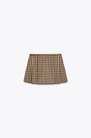 PLAID SKORT