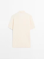 Mercerised cotton short sleeve polo shirt